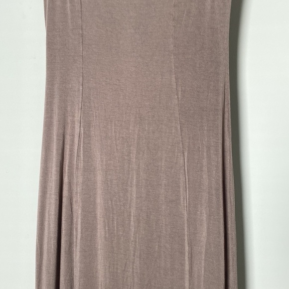 Rolla COSTER Jersey Knit Open Back Maxi Dress - Tan L - Picture 5 of 9